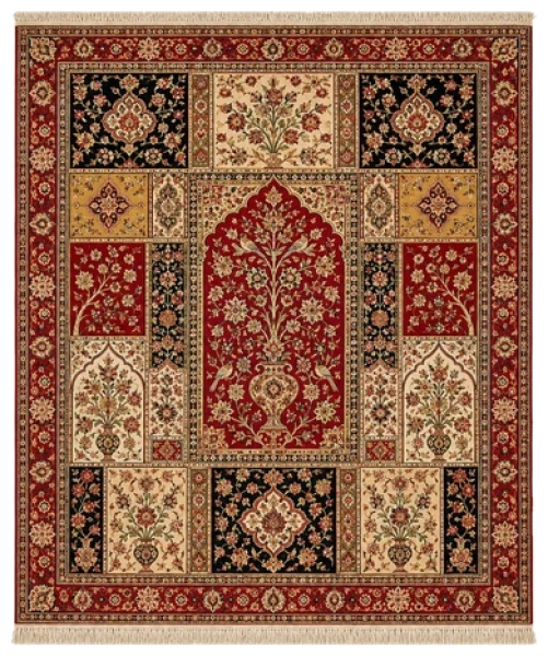 Royal Heritage Persian Tree of Life Hand-Knotted Rug by Aalum