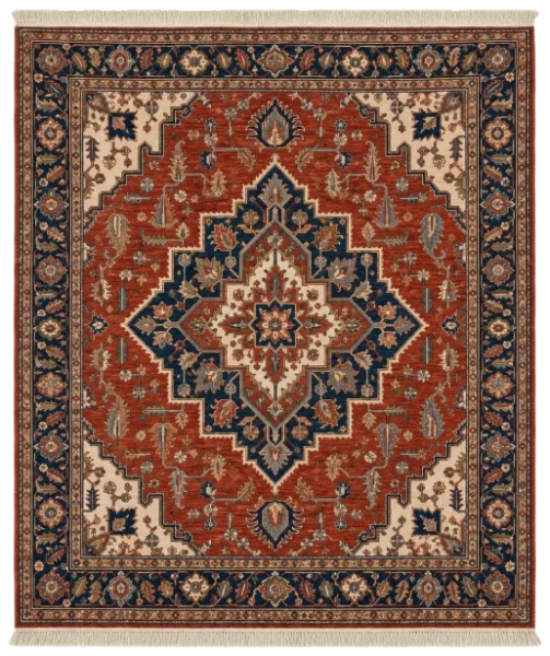 Kazak Imperial Geometric Tribal Heritage Hand-Knotted Rug