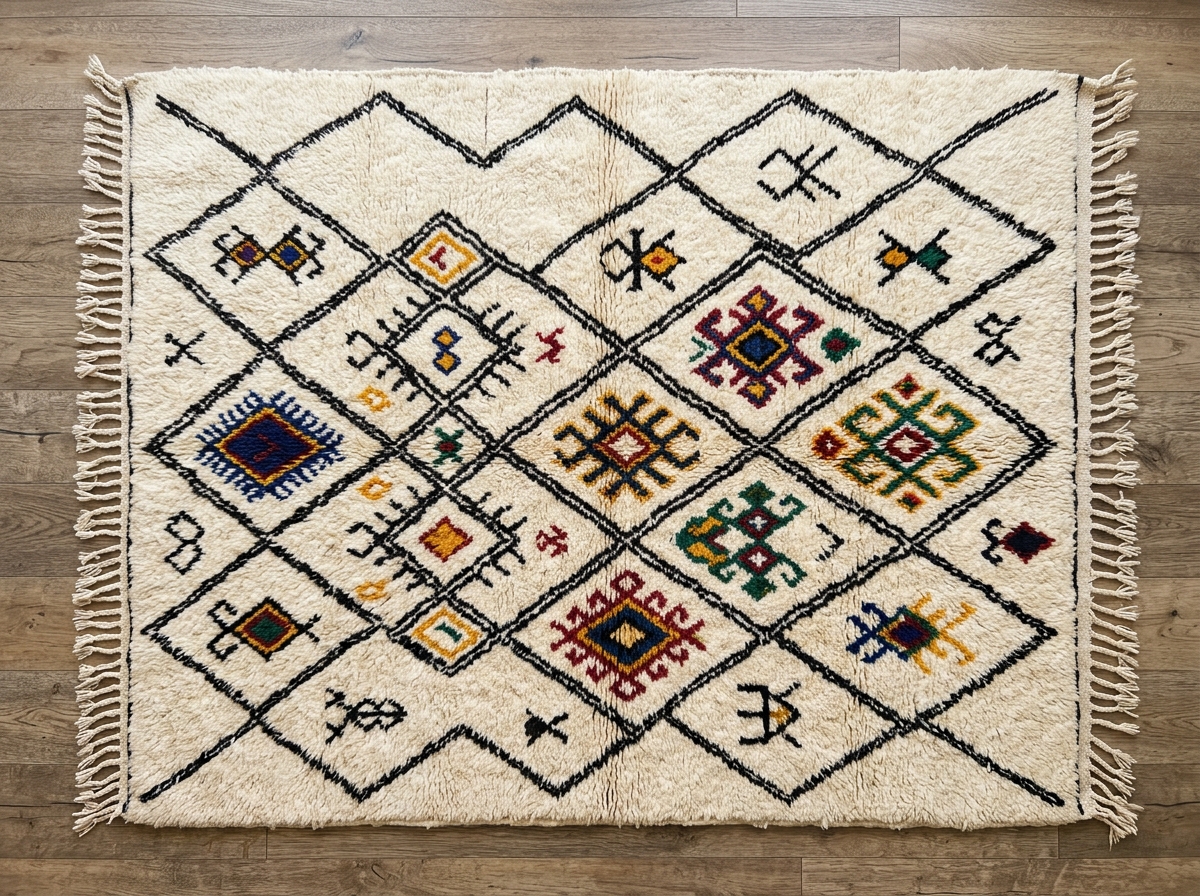 Moroccan Rugs Handcrafted in Bhadohi for Luxury Interiors