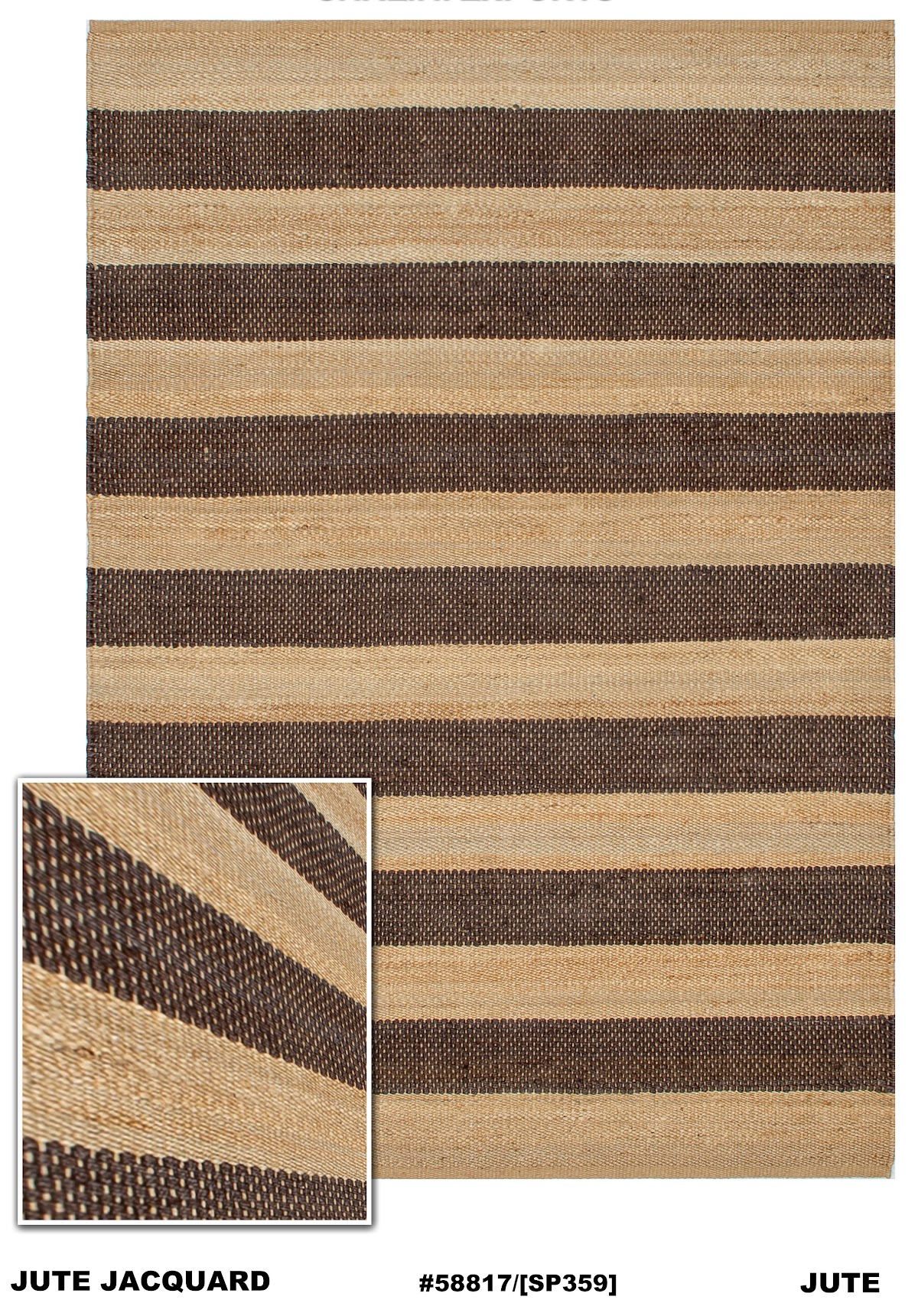 Jute rug 160x230 SP359
