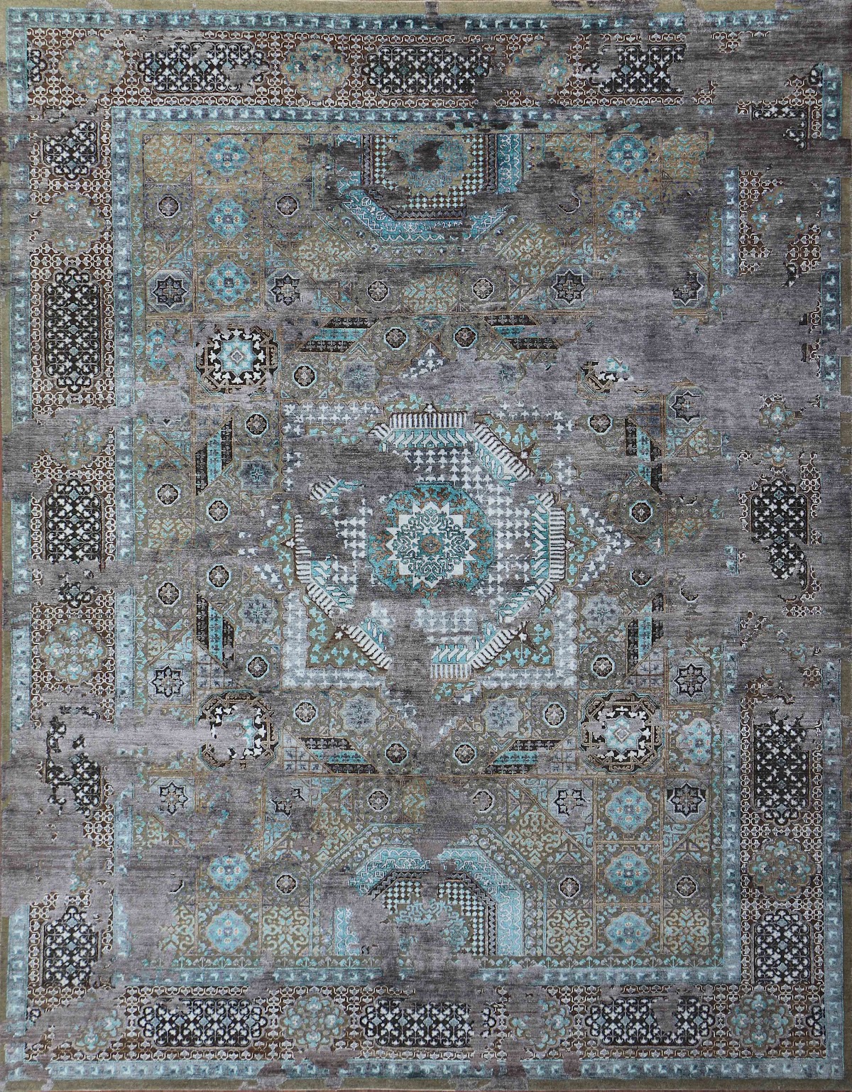 Persian knot rug 9x12