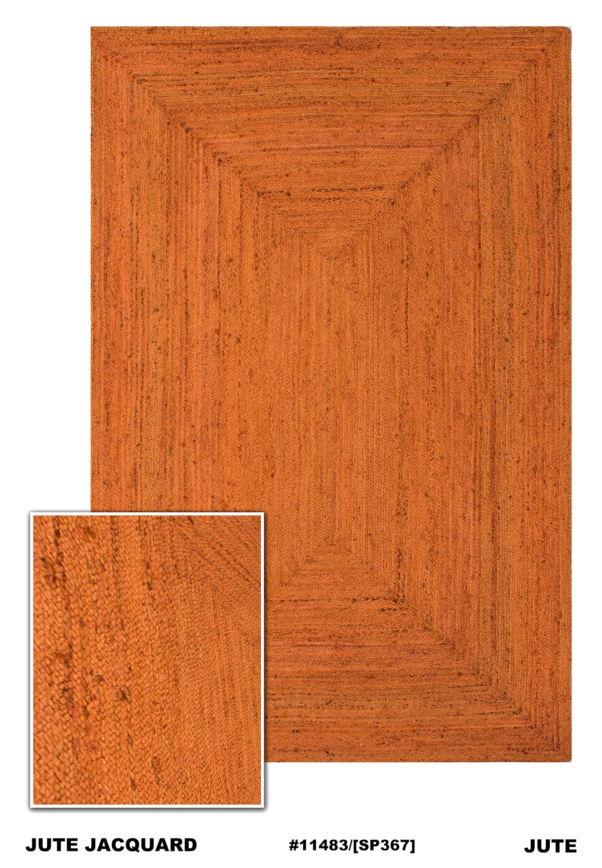 Jute rug 160x230 SP367