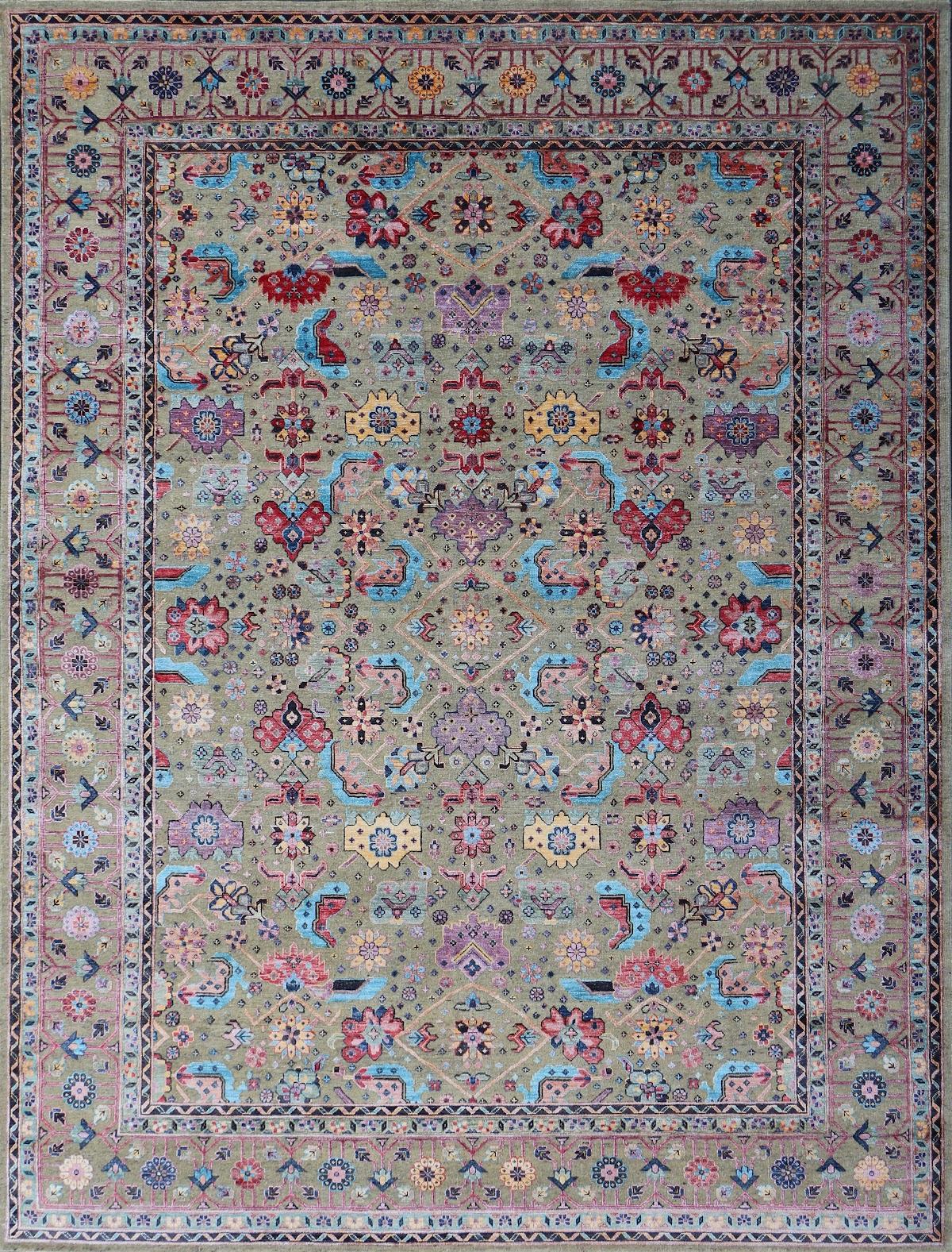 Persian knot rug 9x12 variant