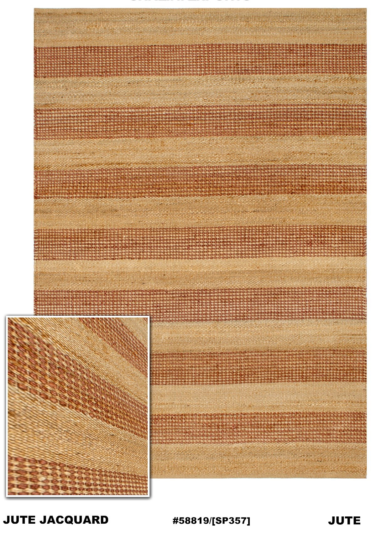 Jute rug 160x230 SP357