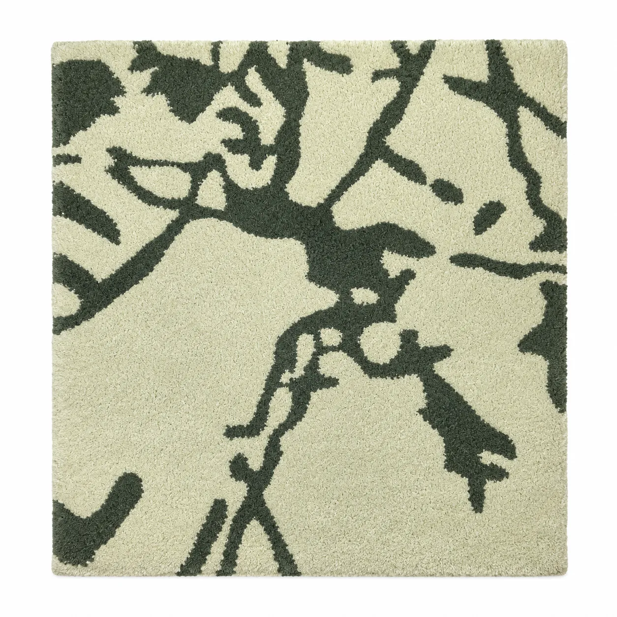 Abstract Hand Tufted Rug in Wool & Viscose (Multi)
