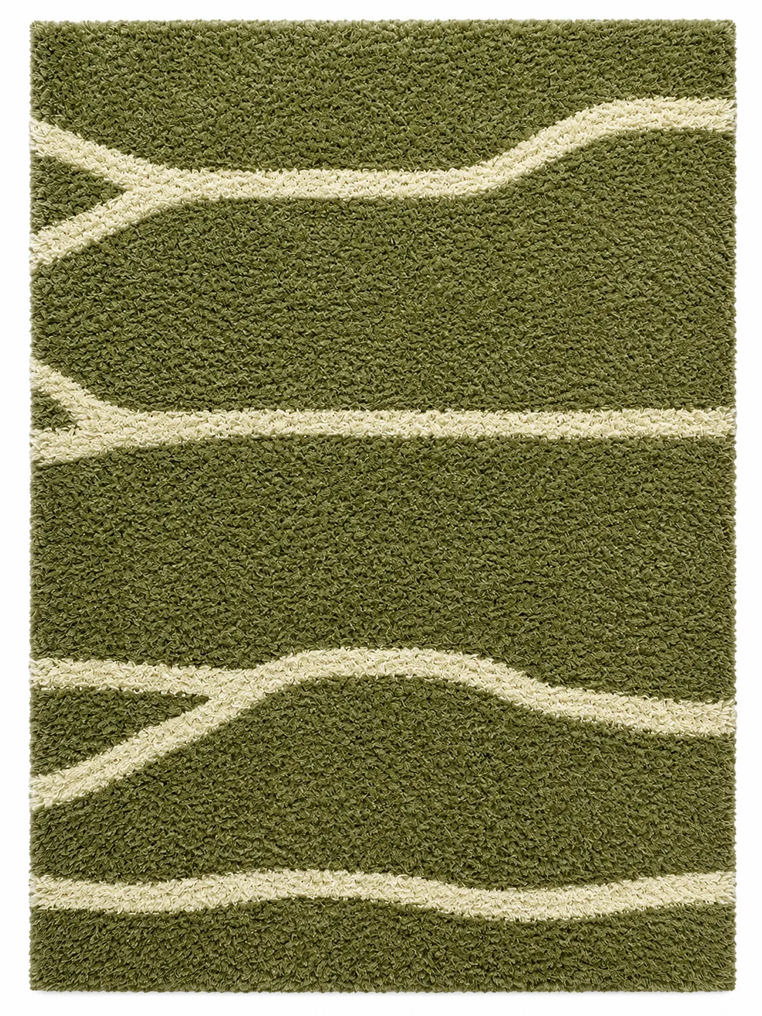Stripe Machine Stitch Rug in Jute (Black & Brown)
