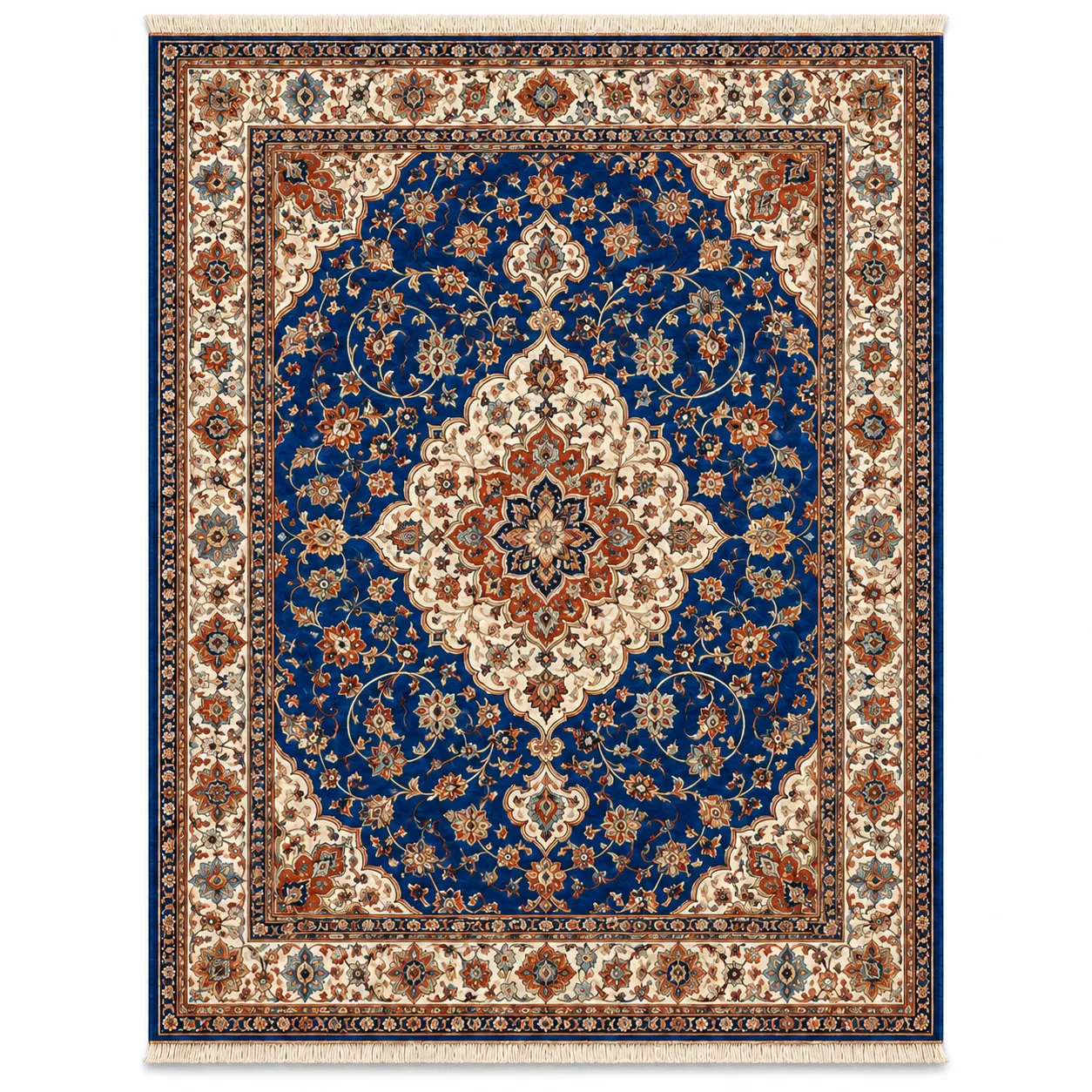 Nain Habibian Inlaid Architectural Rug
