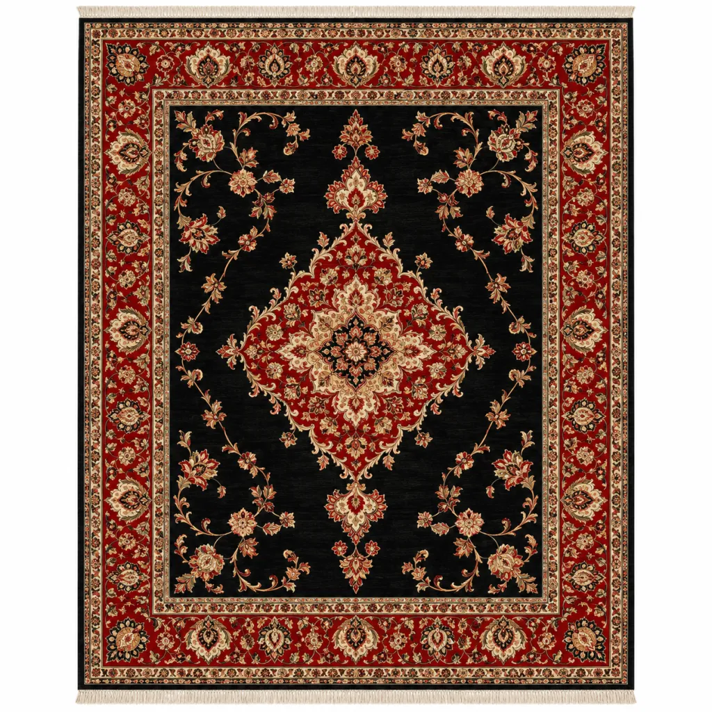 Kashan Botanical Silk & Fine Wool Rug