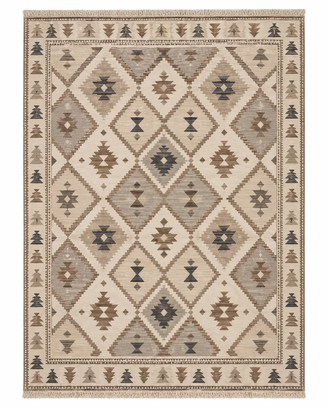 Bhadohi Heritage Flatweave Panja Kilim Rug
