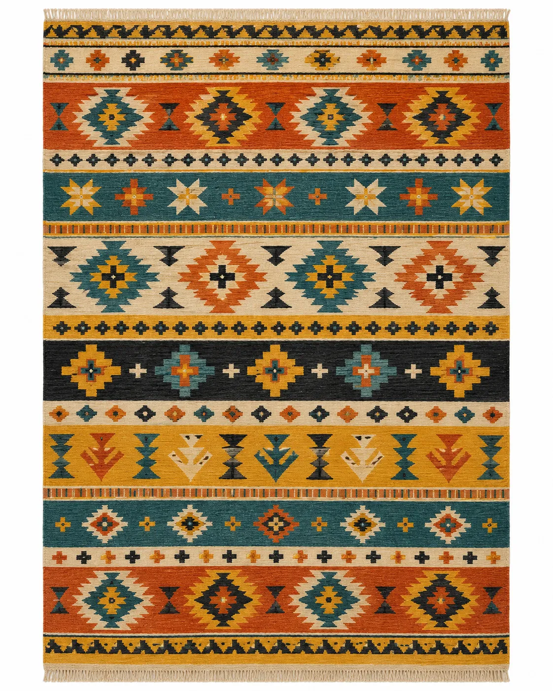 Bespoke Hospitality Low-Pile Panja Kilim