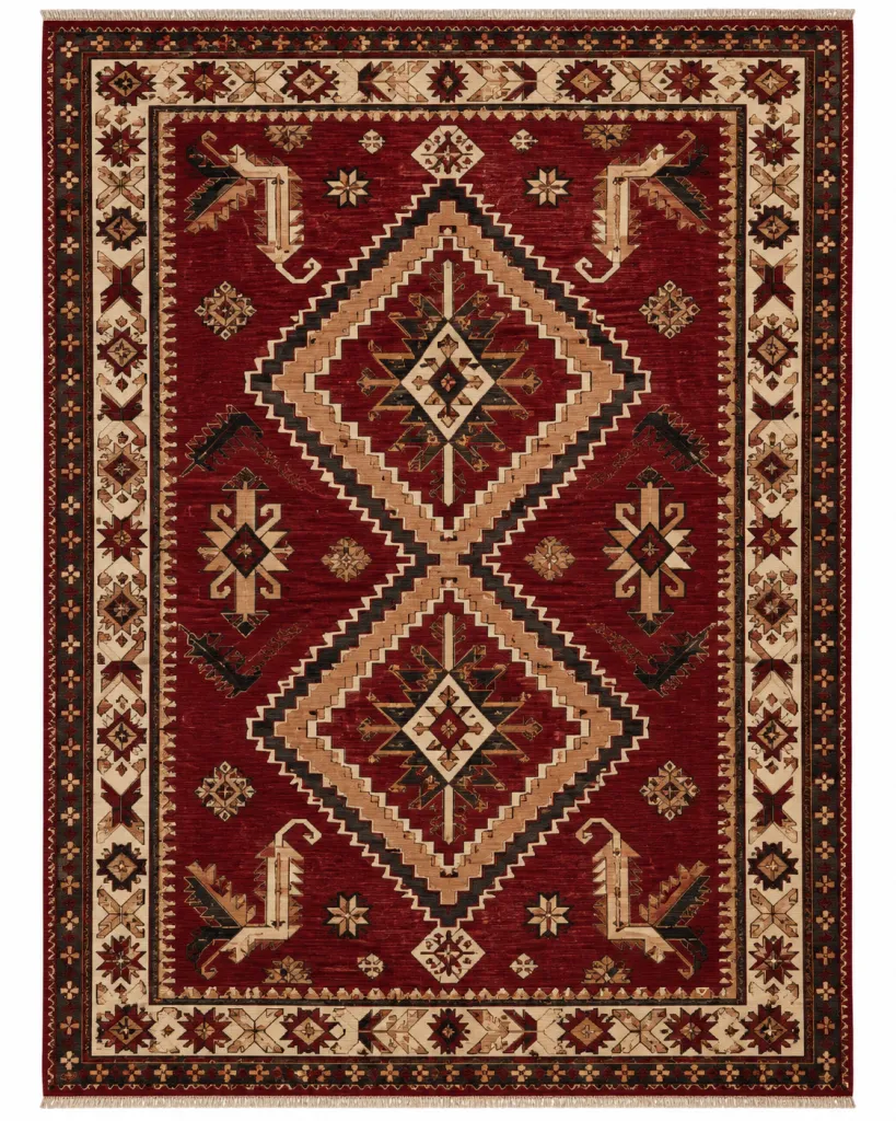 Artisan Diamond Chevron Heritage Wool Rug