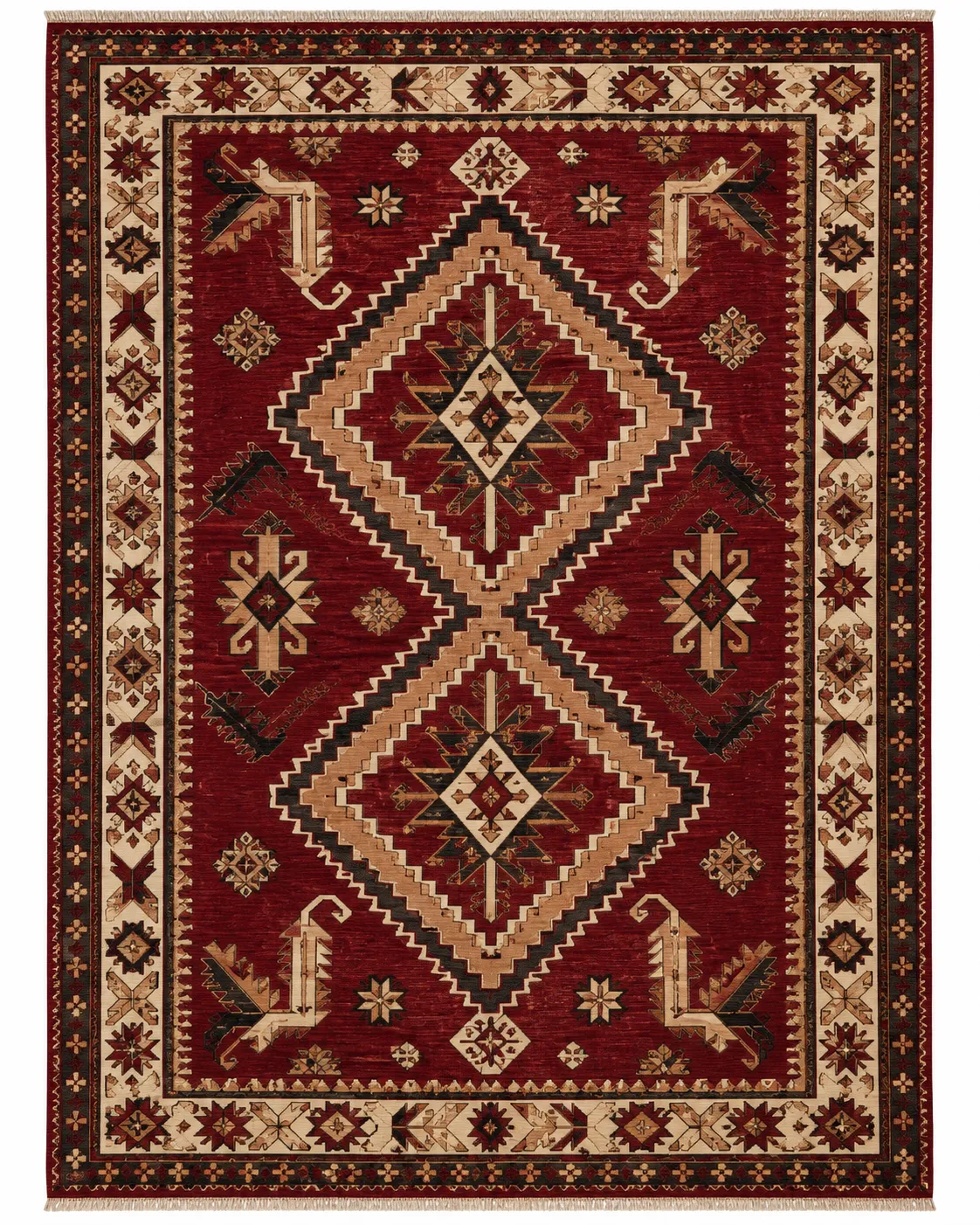 Artisan Diamond Chevron Heritage Wool Kilim