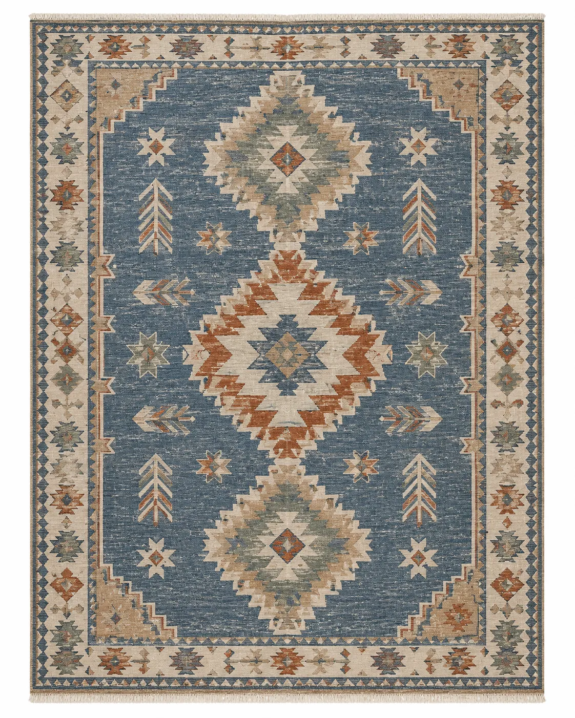 Kasbah Medallion Natural Wool & Cotton Kilim
