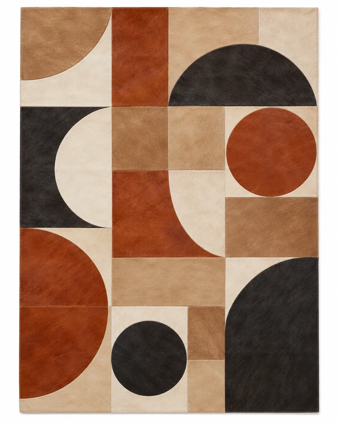 Distressed Metallic Foil Luxe Rug