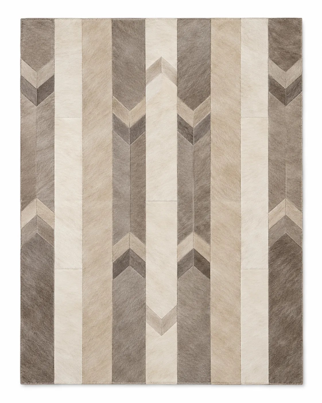 Artisan Patchwork Leather Rug 6