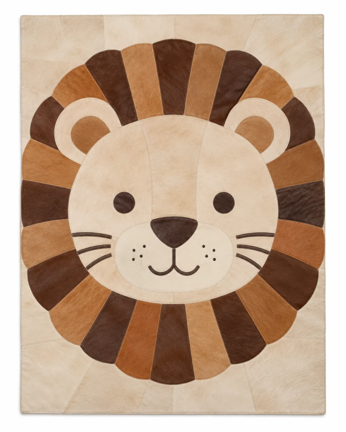 Artisan Patchwork Leather Rug 9