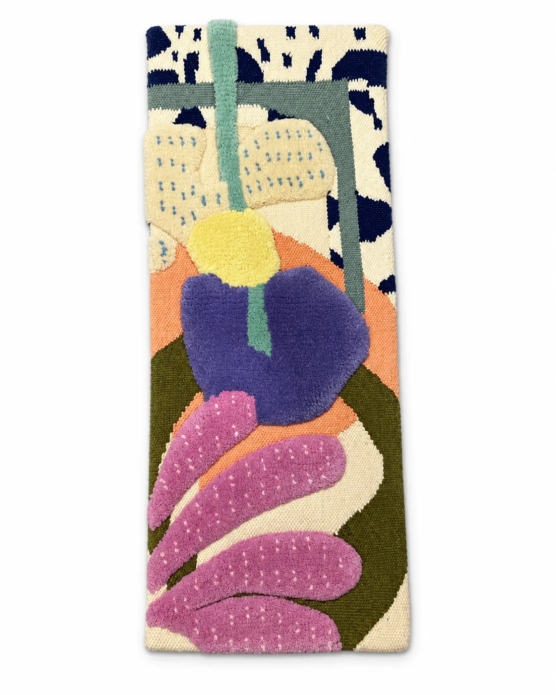 Geometric Hand Tufted Rug in Tencel (Multi)