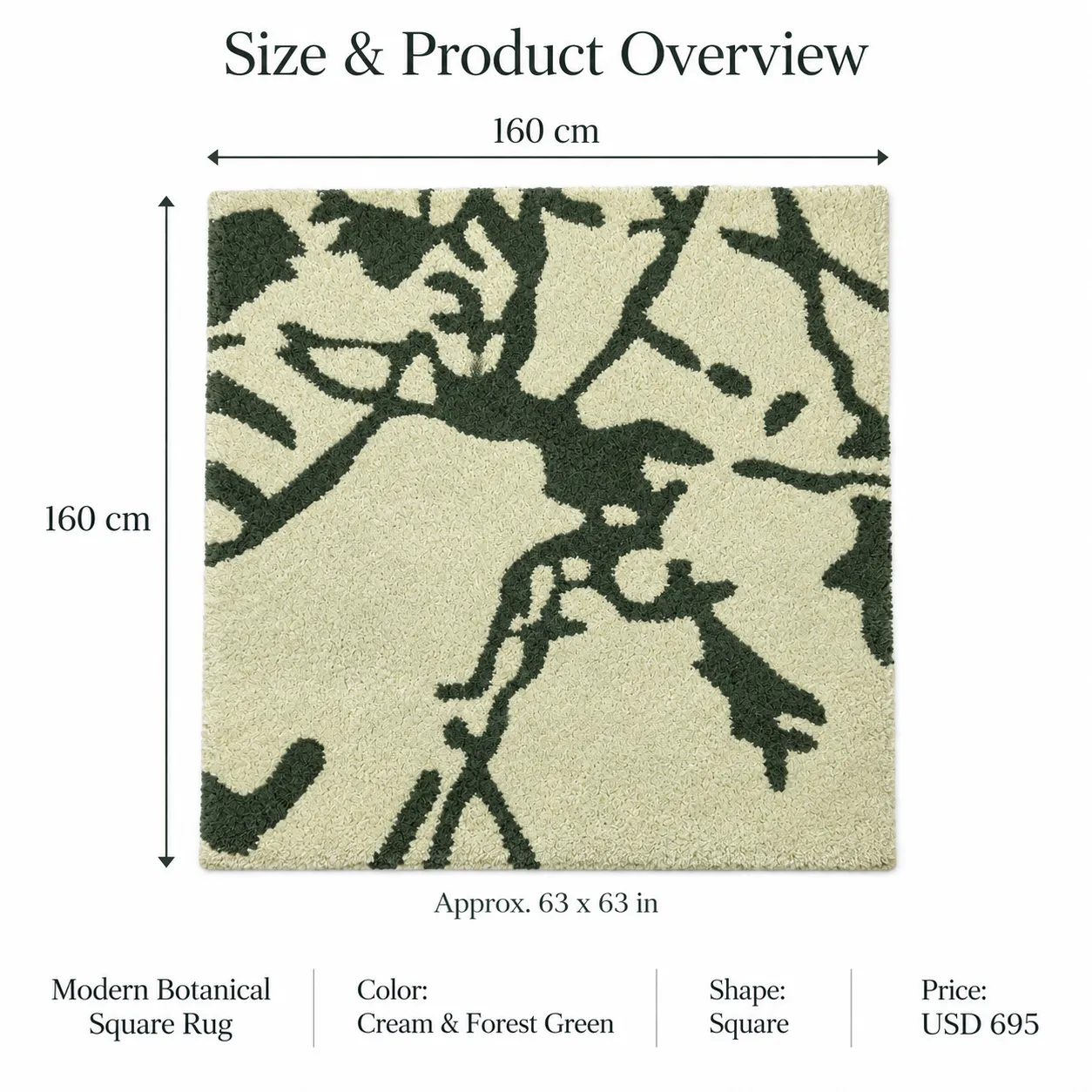Floral Hand Tufted Rug in Tencel (Multi)